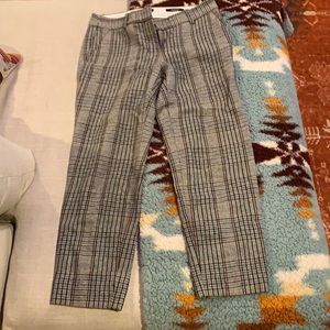 J Crew city fit skimmer plaid capris sz 2